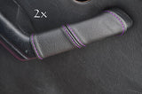 FITS MAZDA MIATA MX5 MK1 2X DOOR HANDLE COVERS purple stitch CUSTOM NEW