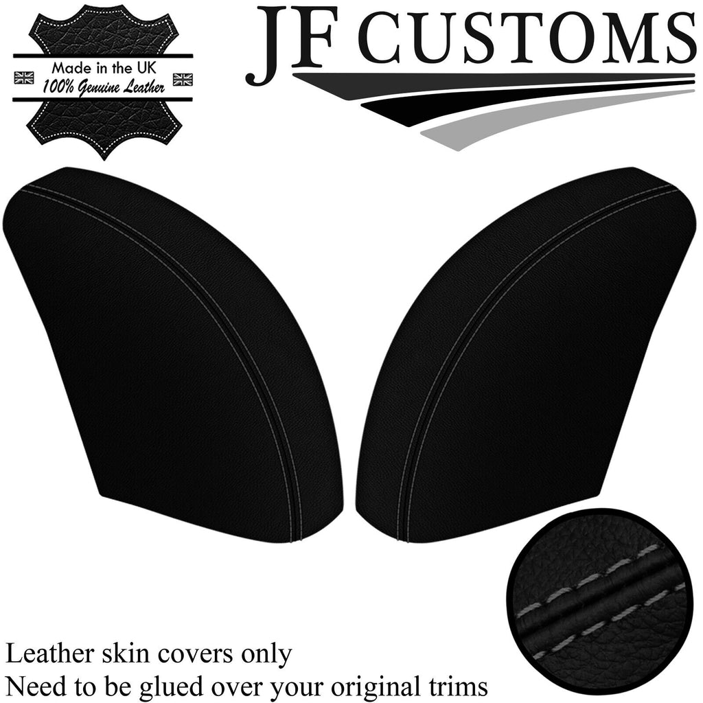 D GREY STITCH LEATHER 2X REAR QUARTER TRIM COVERS FOR DATSUN 510 1600 67-73