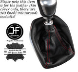 RED STITCH LEATHER GEAR GAITER FOR FORD TRANSIT COURIER TOURNEO COURIER 14-16