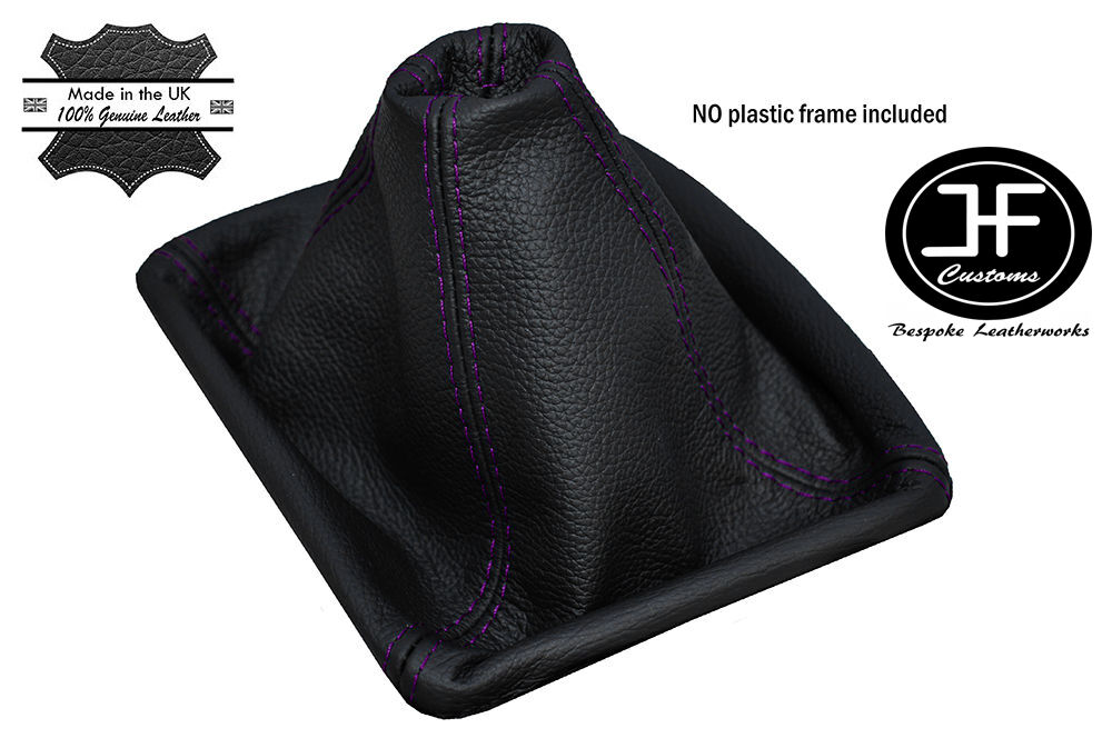 PURPEL STITCH MANUAL LEATHER GEAR GAITER FITS VOLKSWAGEN PASSAT B4 1988?1996