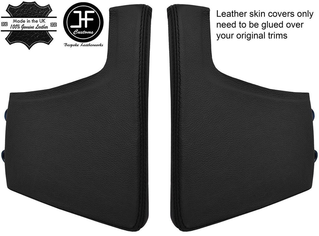 BLACK REAL LEATHER CONSOLE SIDE TRIM COVER FOR PORSCHE 997 CARRERA STYLE2