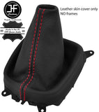 RED STITCH TOP GRAIN LEATHER MANUAL GEAR GAITER FITS MAZDA 323 323F 1995-1998