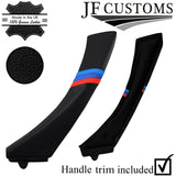 TRI STRIPE 1X FRONT DOOR HANDLE TRIM + COVER FOR BMW E90 E91 E92 E93 CUSTOM NEW