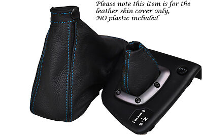FITS BLUE STITCH ALFA ROMEO 156 SELESPEED LEATHER GEAR & HANDBRAKE GAITERS ONLY