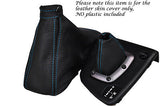 FITS BLUE STITCH ALFA ROMEO 156 SELESPEED LEATHER GEAR & HANDBRAKE GAITERS ONLY