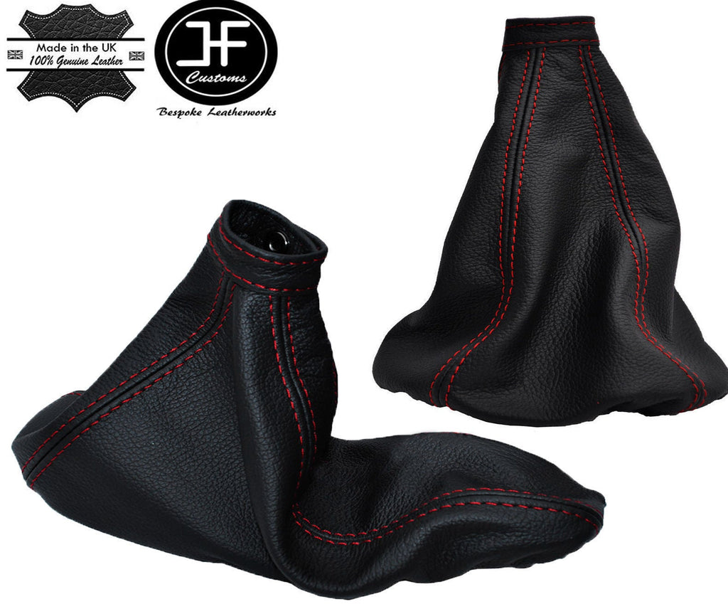 RED STITCH LEATHER GEAR & HANDBRAKE GAITER FITS ALFA ROMEO GTV SPIDER 98-05
