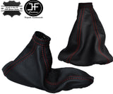 RED STITCH LEATHER GEAR & HANDBRAKE GAITER FITS ALFA ROMEO GTV SPIDER 98-05