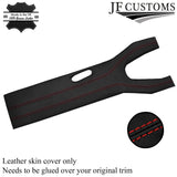 RED STITCHING CENTRE CONSOLE PAD LEATHER COVER FITS JAGUAR E TYPE CUSTOM NEW
