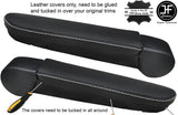 2X white stitch FITS VW T5 TRANSPORTER CARAVELLE CAMPER ARMREST COVERS