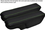 green stitch FITS VW T4 TRANSPORTER CARAVELLE CAMPER ARMREST COVERS ONLY