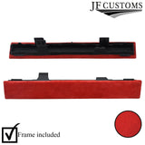 RED SUEDE CUP HOLDER BLANK TRIM COVER + FRAME FITS VW GOLF MK4 98-05 CUSTOM NEW