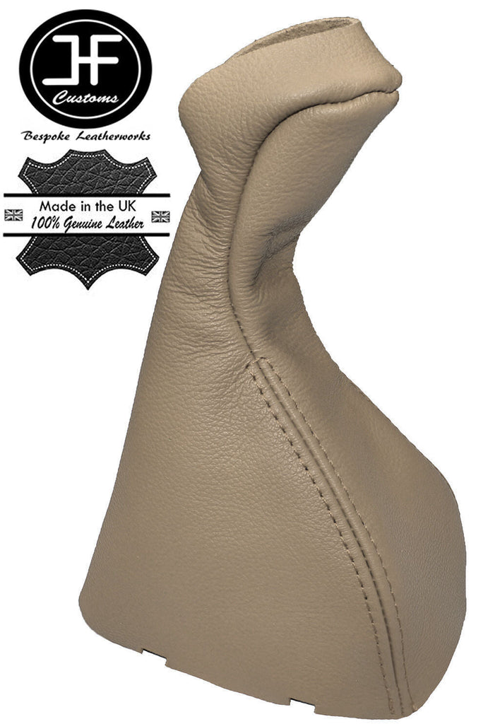 BEIGE LEATHER AUTOMATIC GEAR KNOB GAITER COVER FOR MERCEDES E CLASS W211 03-06