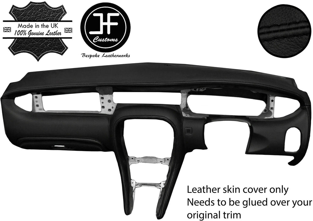 BLACK STITCH FULL DASH DASHBOARD REAL LEATHER COVER FOR JAGUAR X-TYPE 2001-2009