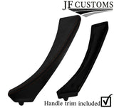 BROWN STITCH CARBON 1X FRONT DOOR HANDLE TRIM+COVER FOR BMW E90 E91 E92 E93