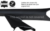 BLACK STITCH 2X A PILLAR LEATHER COVERS FITS VAUXHALL OPEL ASTRA MK6 J 09-15
