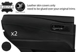 BLACK STITCH 2X REAR DOOR CARD TRIM LEATHER COVERS FOR LEXUS RX450h RX350 10-15