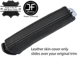 BLACK STITCH TOP GRAIN LEATHER HANDBRAKE HANDEL COVER FITS SEAT LEON MK3 12-17