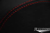 RED STITCH 2X HEADREST REAL LEATHER COVERS FITS MERCEDES SLK R171 04-11