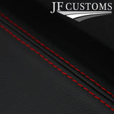 D RED  STITCH LEATHER 2X FULL FRONT DOOR COVERS FOR BMW E46 CONVERTIBLE COUPE