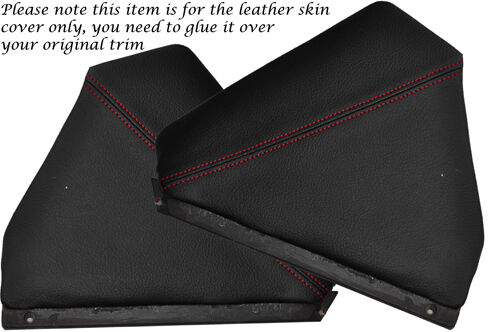 RED STITCHING FITS FIAT X1/9 X19 2X CENTRE CONSOLE SIDE PANEL LEATHER COVER ONLY