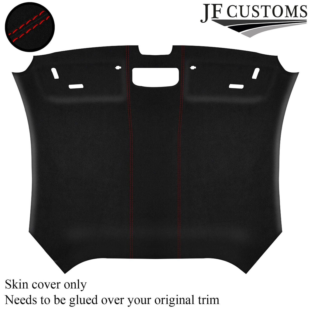 RED STITCH SUEDE HEADLINER COVER FITS AUDI TT MK3 15-19 CUSTOM NEW MADE IN UK