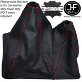 RED STITCHING LEATHER GEAR GAITER FITS VAUXHALL OPEL MONTEREY 1994-1998