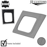 L GREY LEATHER COVERED MANUAL SHIFT SURROUND TRIM + FRAME FOR FORD MUSTANG 87-93