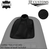 FITS FIAT IDEA black stitching LEATHER GEAR GAITER CUSTOM NEW MADE IN UK