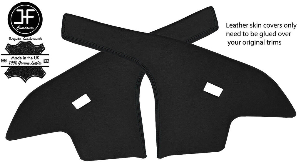 BLACK STITCH CENTRE CONSOLE SIDE TRIM LEATHER COVERS FITS BMW 2002 E10 TI TII