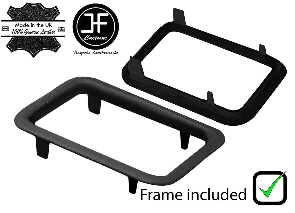 BLACK LEATHER AUTOMATIC GEAR TRIM SURROUND FRAME FOR MERCEDES S  W126 S CLASS