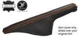 ORANGE STITCH CARBON VINYL HANDBRAKE GAITER FITS AUDI TT MK1 1998-2006
