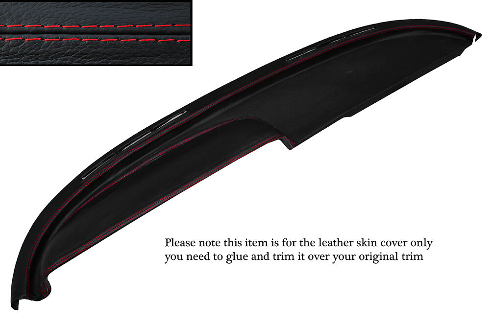 RED STITCH TOP DASH DASHBOARD LEATHER COVER FITS BUICK LESABRE COUPE 1960