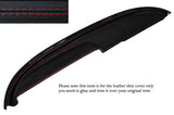RED STITCH TOP DASH DASHBOARD LEATHER COVER FITS BUICK LESABRE COUPE 1960