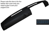 BLUE STITCH DASH DASHBOARD LEATHER SKIN COVER FITS VAUXHALL OPEL CAVALIER MK1