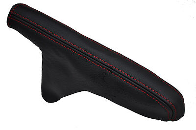 FITS DAIHATSU COPEN  LEATHER HANDBRAKE GAITER red st CUSTOM NEW MADE IN UK