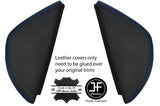 BLUE  STITCHING 2X  DASH END SIDE TRIM COVERS FITS VW T5 TRANSPORTER 2003-2011