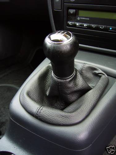 FITS VW PASSAT B5 01-05 BLACK LEATHER GEAR GAITER SHIFT BOOT CUSTOM NEW