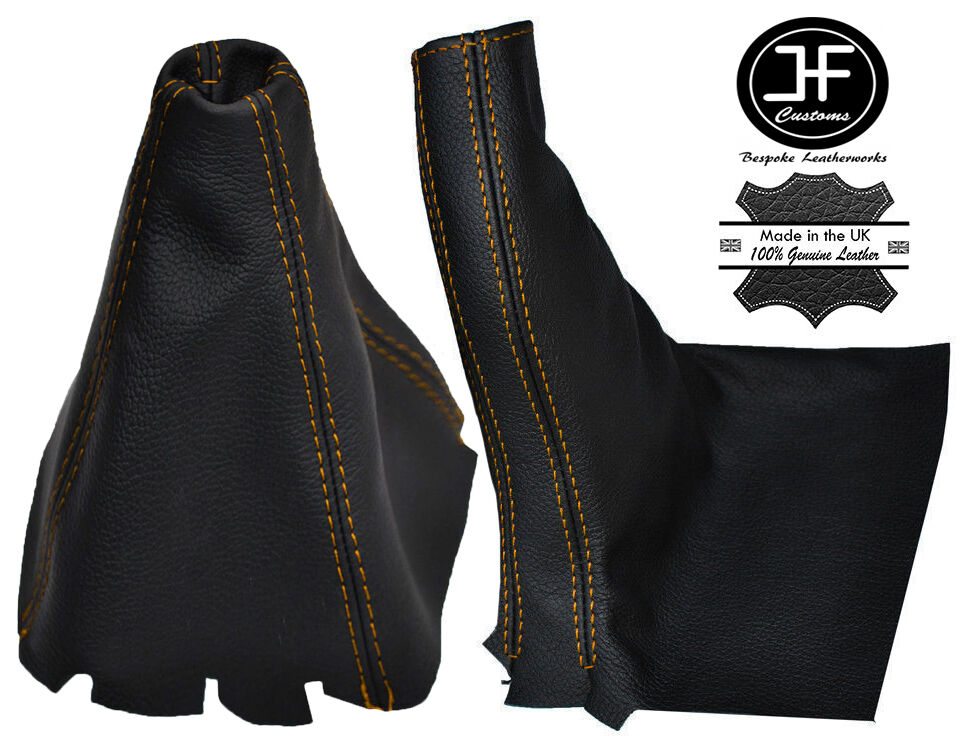 YELLOW STITCH LEATHER MANUAL GEAR & HANDBRAKE GAITER FOR LEXUS IS200 IS300 98-05