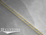 YELLOW STITCH L GREY SUEDE SUN ROOF HEADLINER COVER FOR BMW MINI R50 R53 01-06
