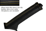 YELLOW STITCHING FITS FIAT BRAVO II MK2 2007+ HANDBRAKE HANDLE LEATHER COVER