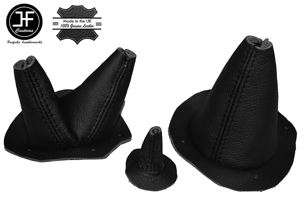 BLACK LEATHER 3X GAITER SET FITS FORD GPW JEEP WILLYS MB CUSTOM NEW MADE IN UK