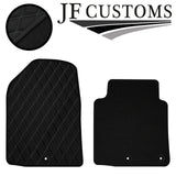 GREY DIAMOND VINYL 4X TAILORED FLOOR CARPET FOR HYUNDAI IONIQ HYBRID 16-21 JF1