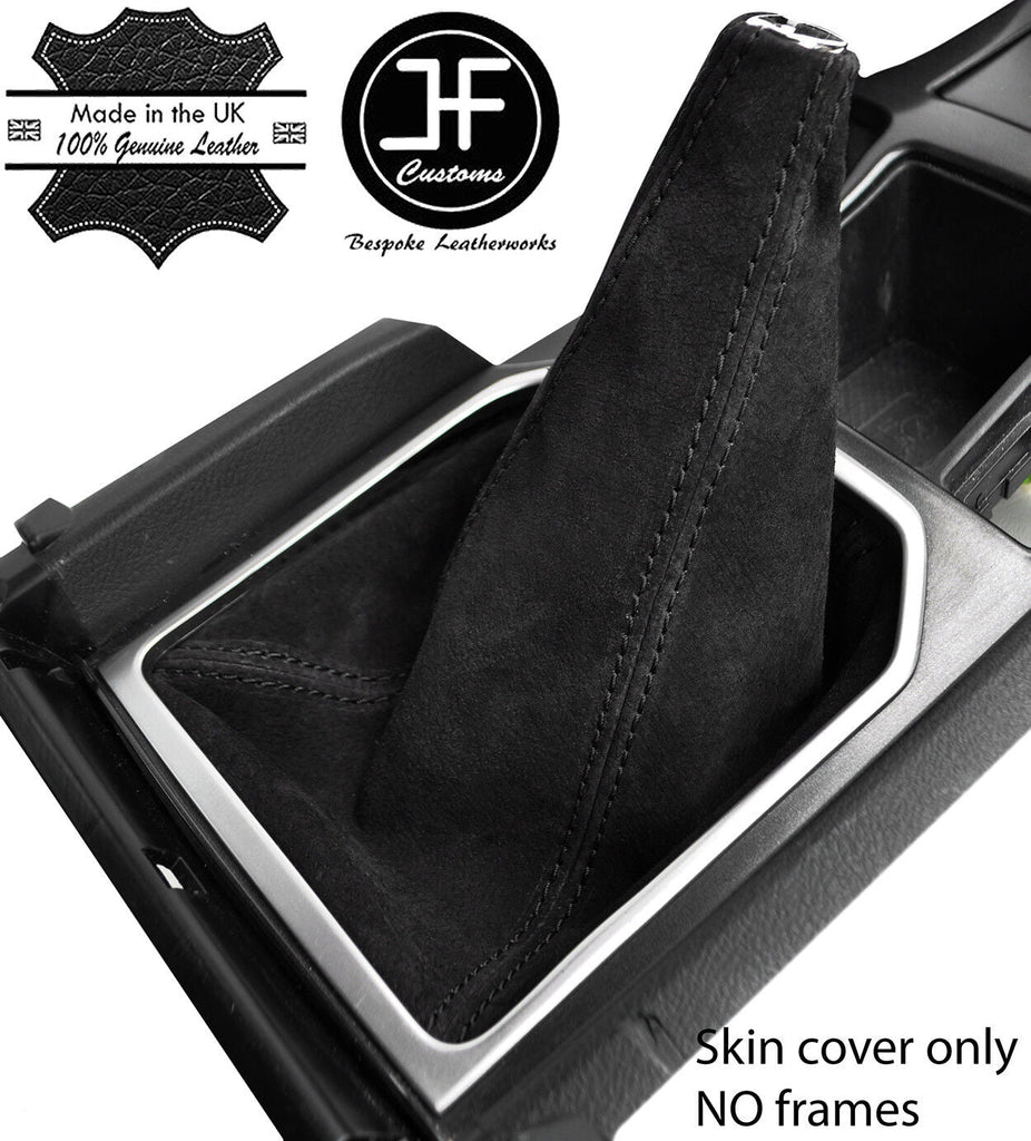 BLACK STITCH REAL SUEDE MANUAL GEAR GAITER FOR TOYOTA LAND CRUISER 2009-2017