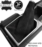 BLACK STITCH REAL SUEDE MANUAL GEAR GAITER FOR TOYOTA LAND CRUISER 2009-2017