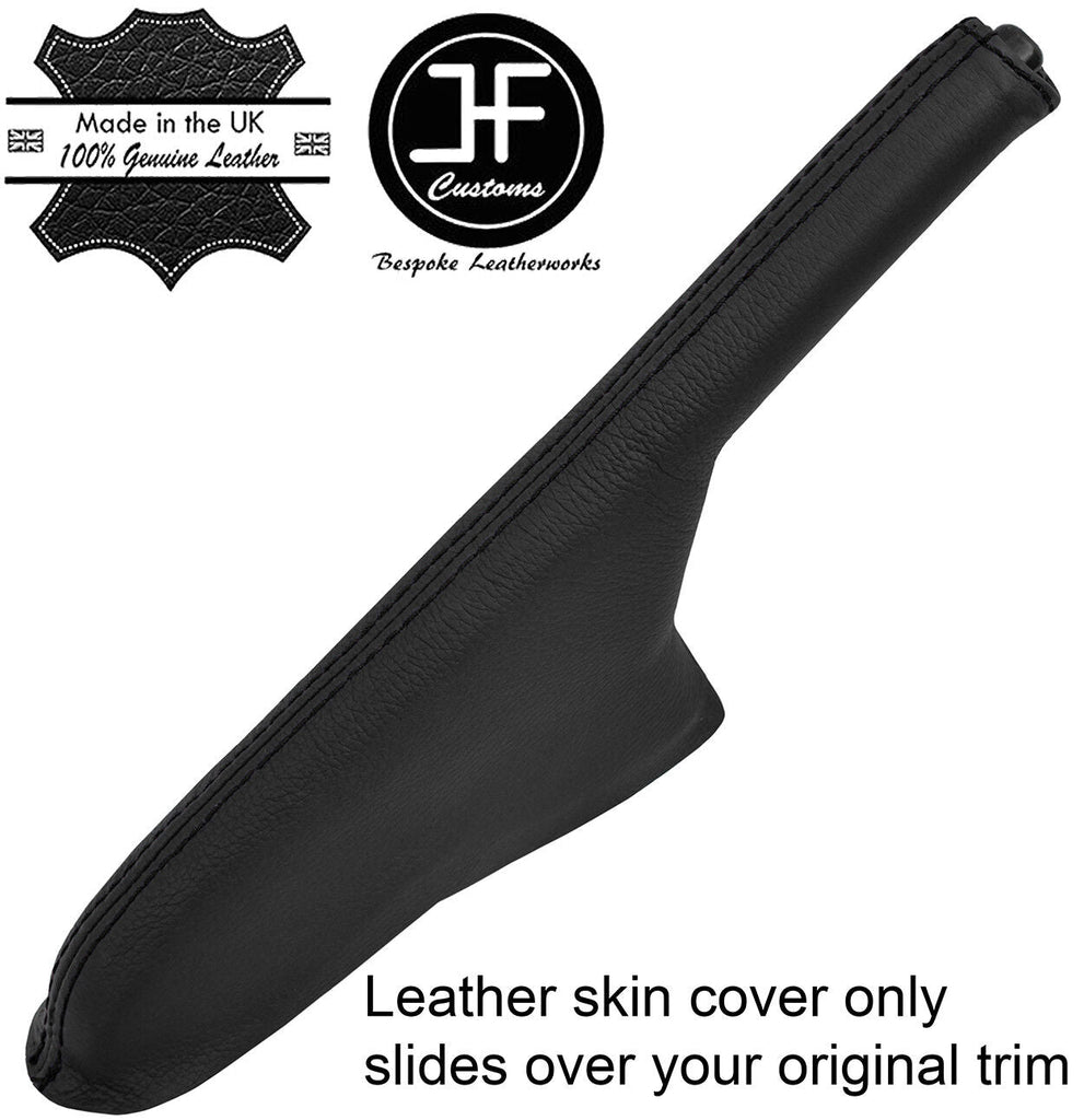 BLACK STITCHING TOP GRAIN LEATHER HANDBRAKE GAITER FITS HONDA ELEMENT 03-11