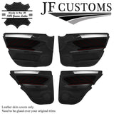 RED STITCH LEATHER 4X DOOR TRIM ARMREST COVERS FOR MERCEDES ML W164 05-11 JF2