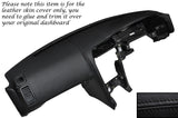BLACK STITCH DASH DASHBOARD LEATHER COVER FITS NISSAN SKYLINE GTS GTR R33 93-98