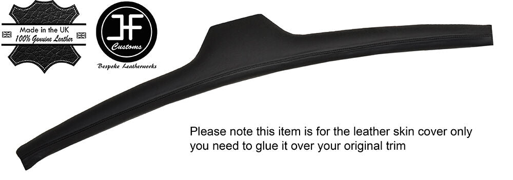 BLACK STITCH FRONT TOP DASH DASHBOARD LEATHER COVER FITS AUSTIN VANDEN PLAS MK2