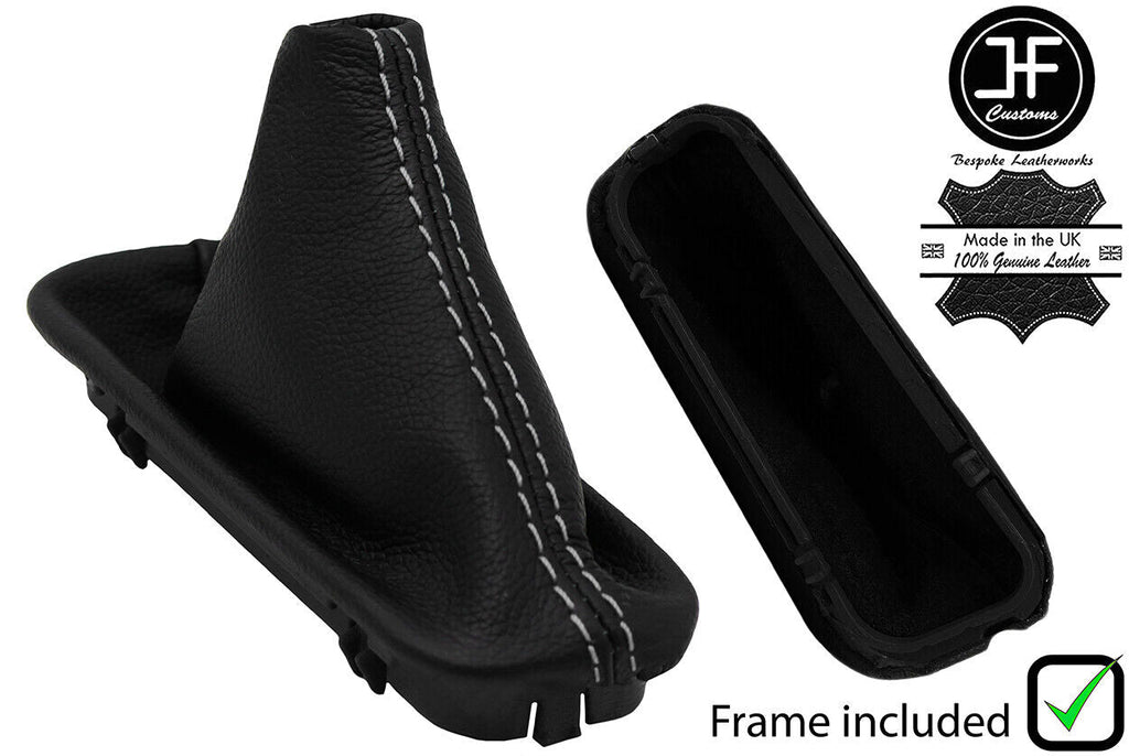 GREY STITCH LEATHER AUTOMATIC GEAR GAITER+FRAME FOR BMW 8 SERIES E31 90-94
