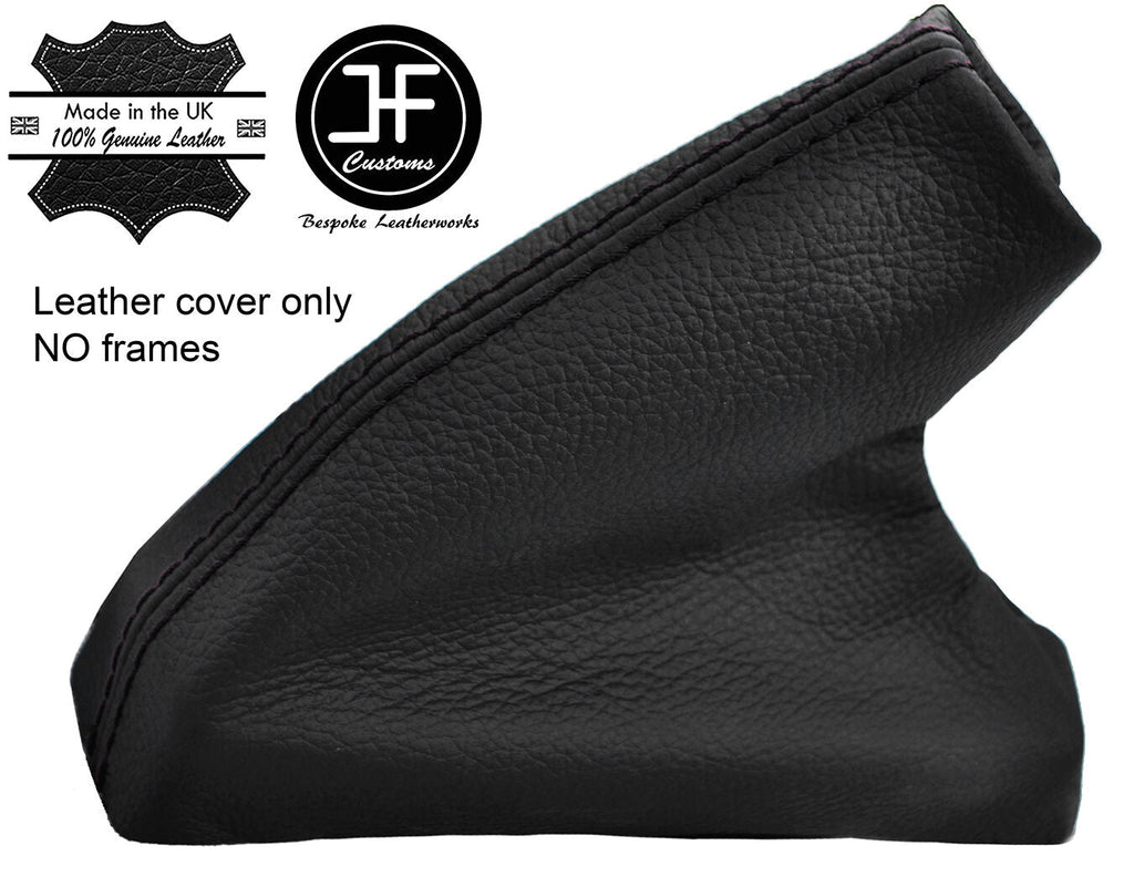 BLACK STITCH TOP GRAIN LEATHER HANDBRAKE GAITER FITS MG TF MGTF MK2 2000-2006